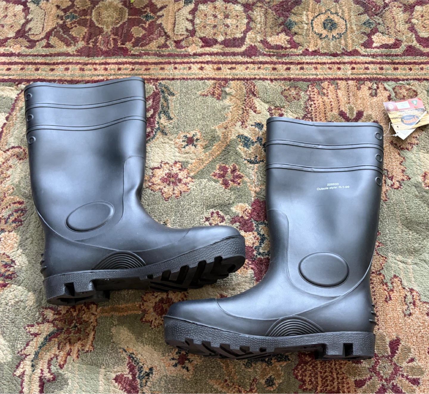 New M Sz 8 /W Sz 10 Heavy Duty PVC Safety Boots - photo 3