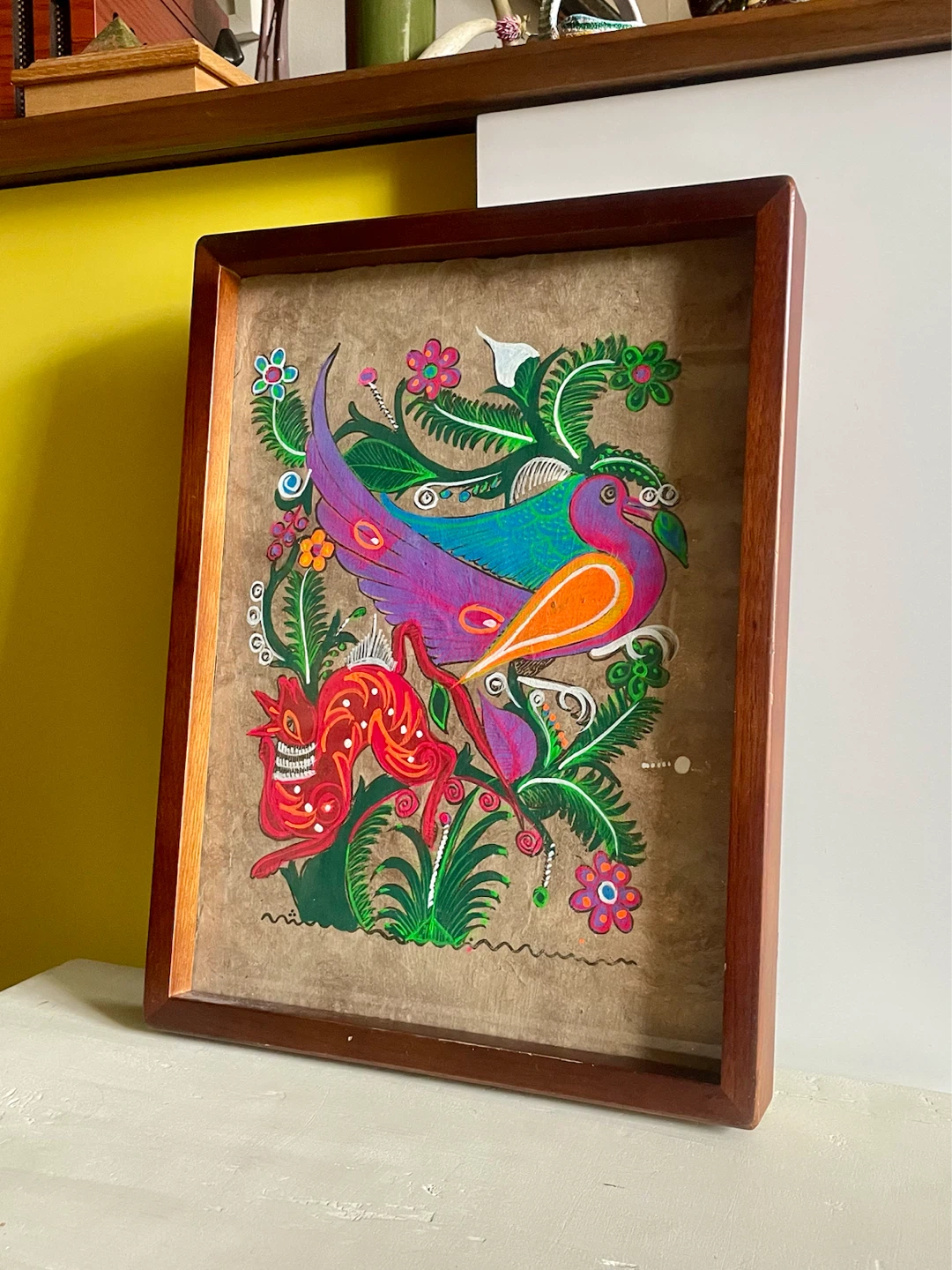 Framed Vintage Batik Artwork - photo 2