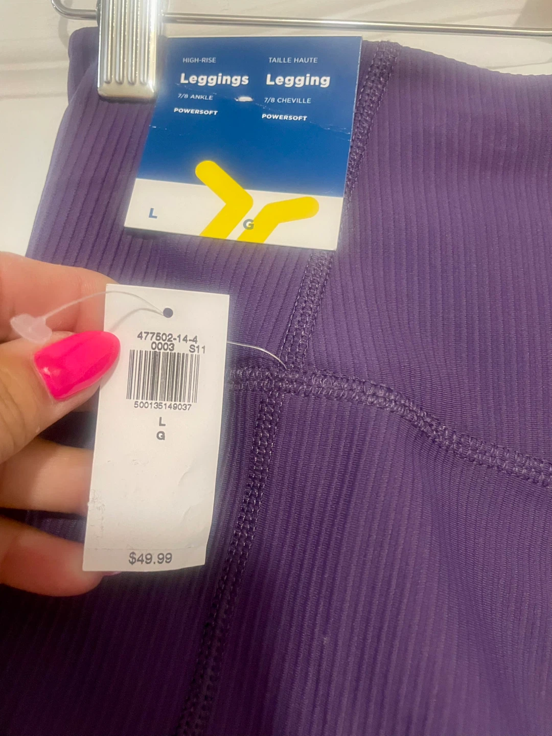 Old Navy Ribbed High-Rise Leggings - Purple - photo 5
