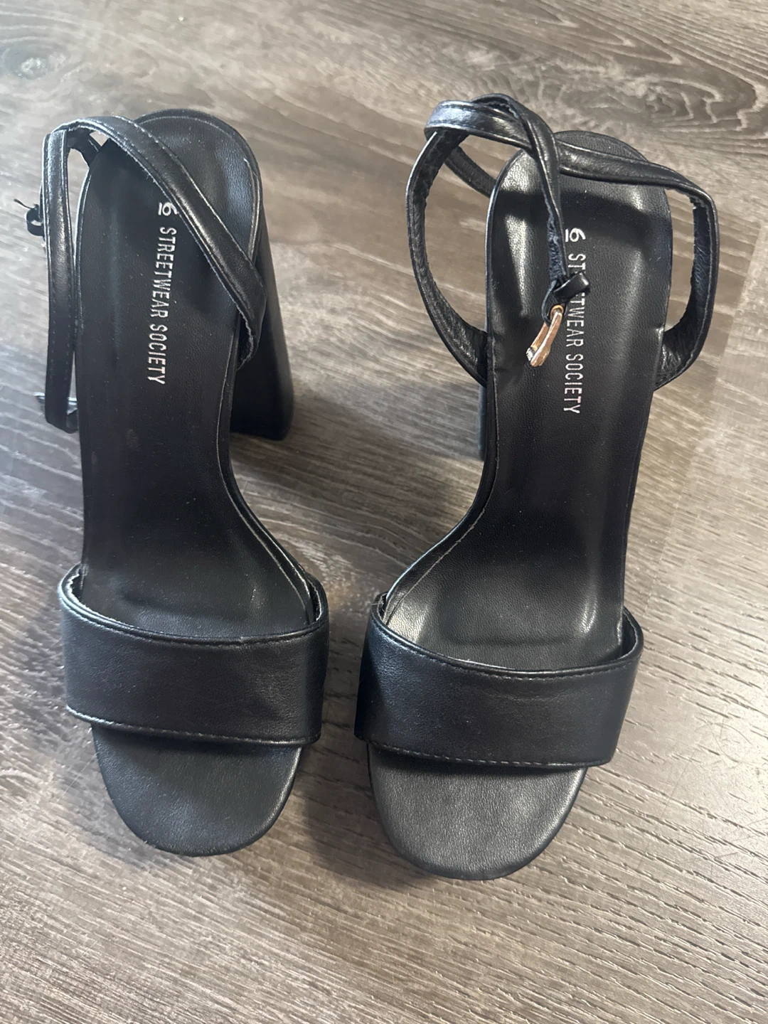Street Wear Society Black Platform Heels - Size 6