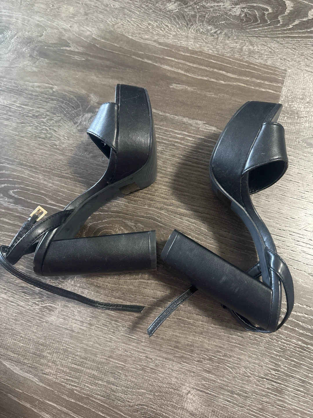 Street Wear Society Black Platform Heels - Size 6 - photo 3
