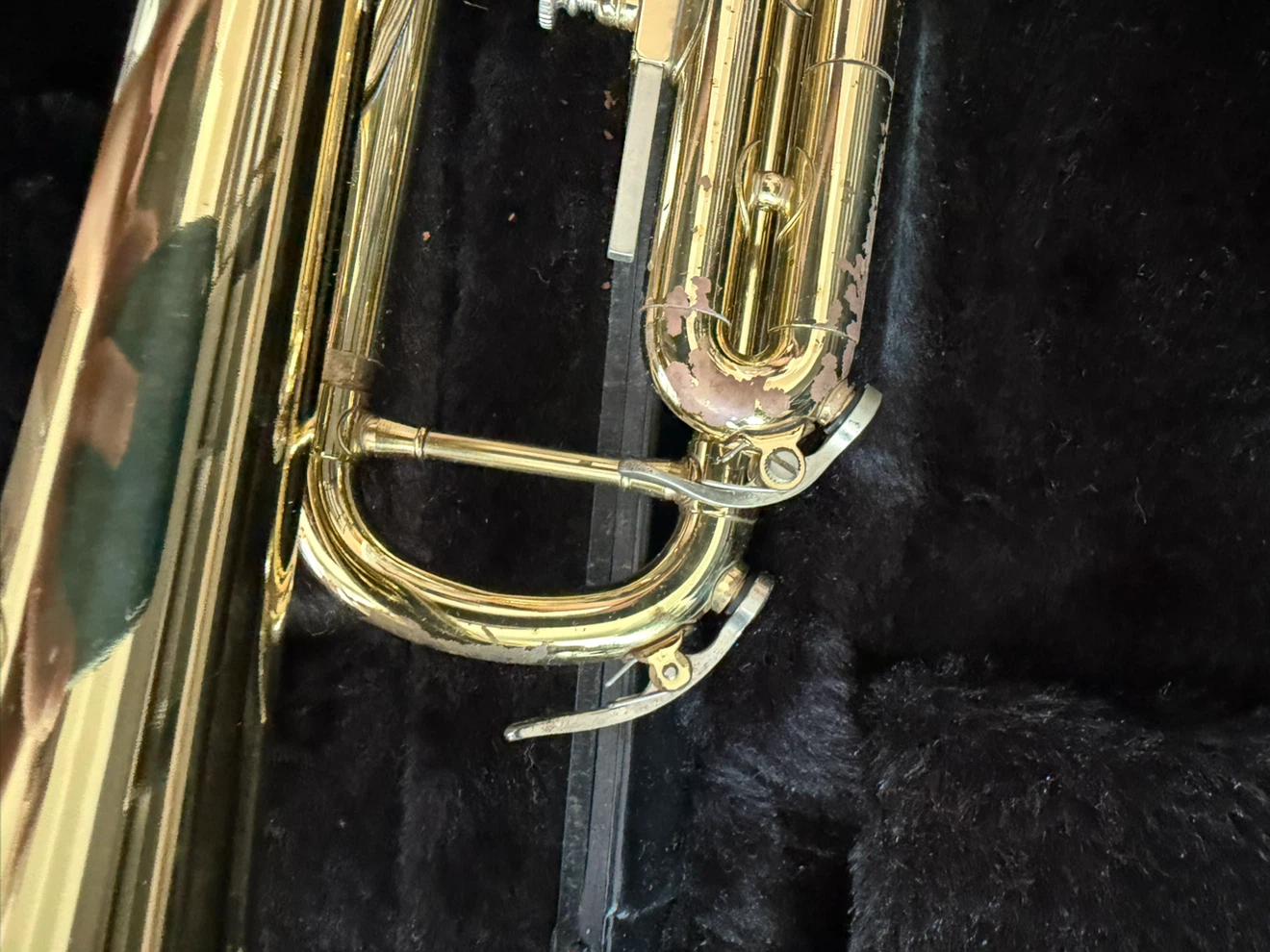 Used Gold Trumpet in Case - photo 2