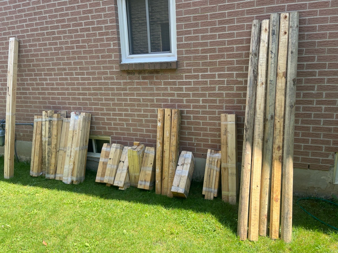 Assorted Lumber and Wood Posts