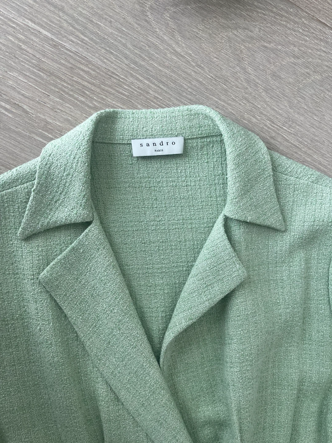 Sandro Paris Mint Green Blazer Dress Size 34 - photo 3