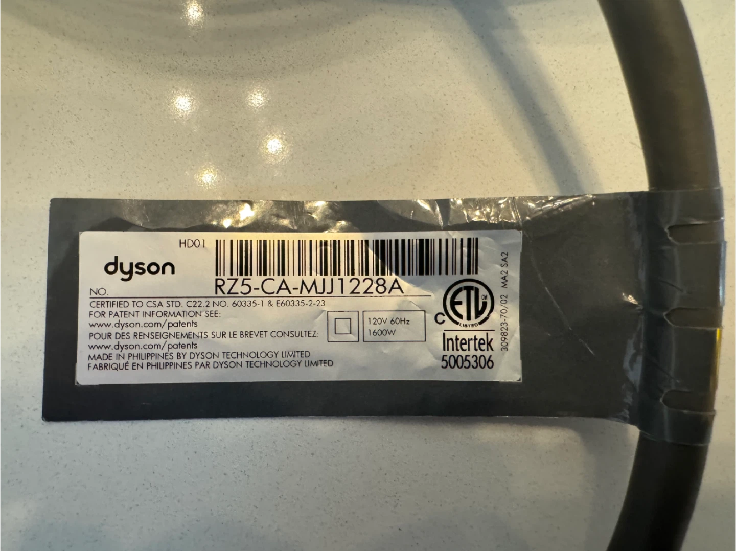 Dyson Supersonic Hair Dryer HD01  - White - Tested - photo 4