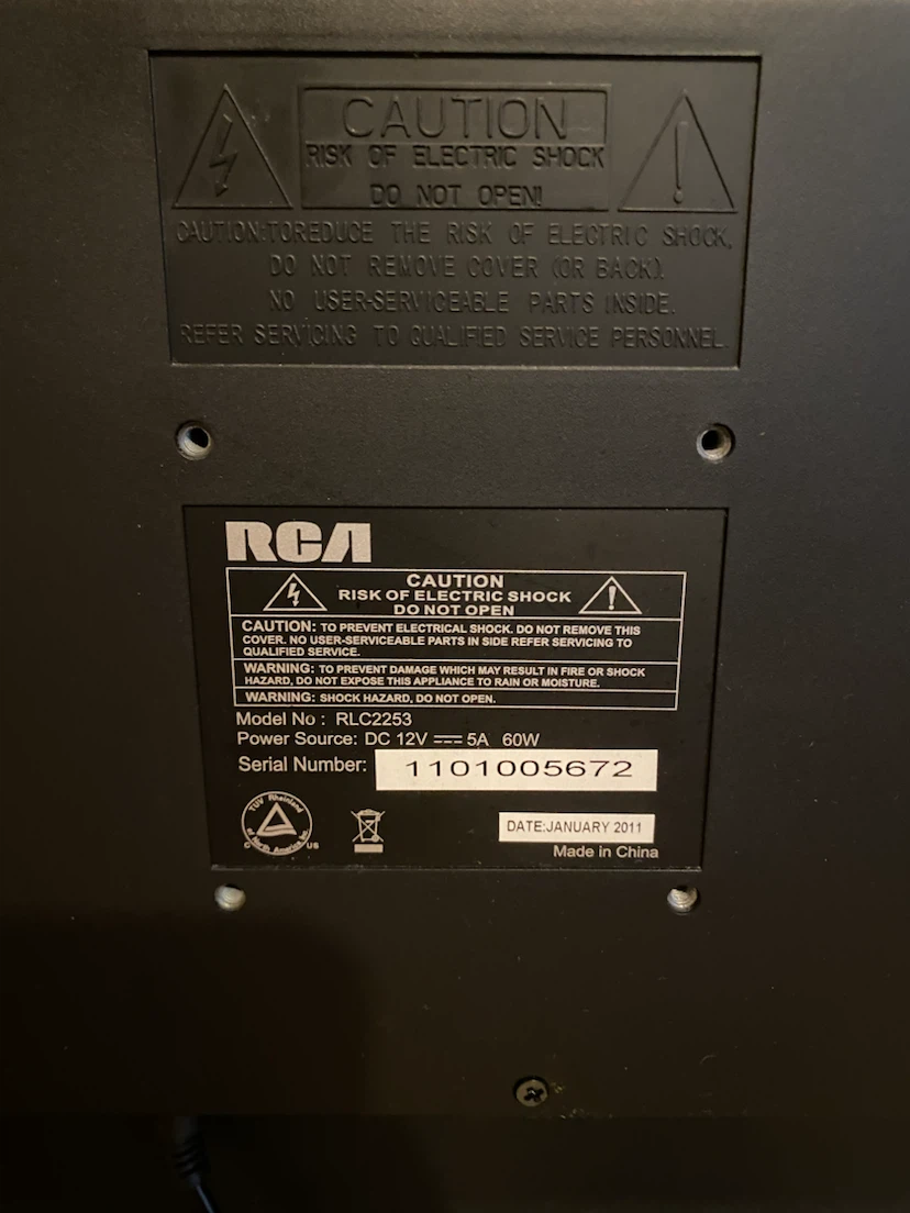 RCA RLC2253 22-inch LCD TV - photo 4