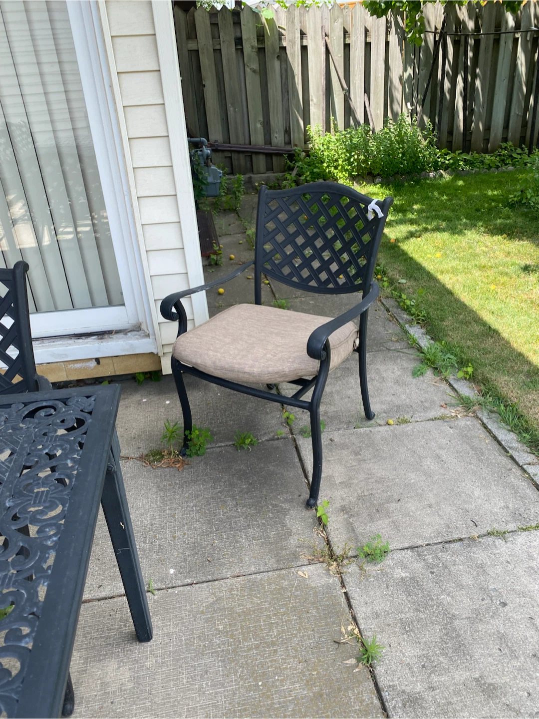 Cast Aluminum Patio Dining Set with 6 Chairs - photo 2