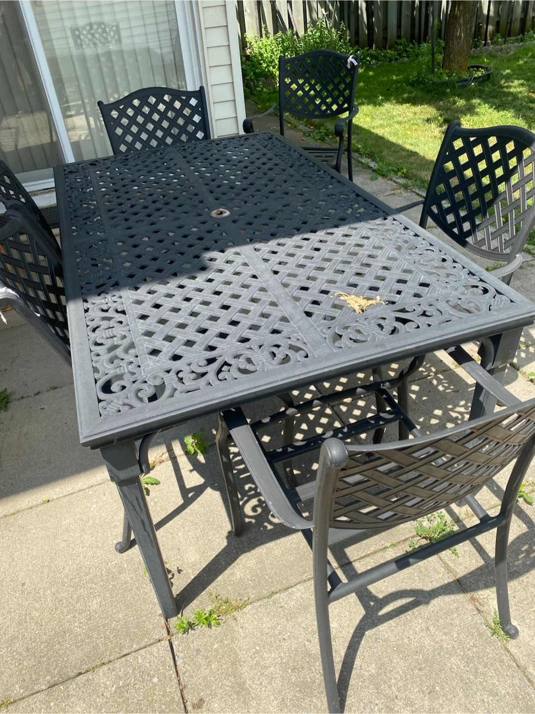 Cast Aluminum Patio Dining Set with 6 Chairs - photo 4