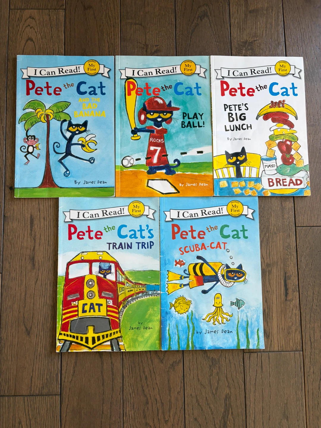 5 x Pete the Cat “I Can Read” Books