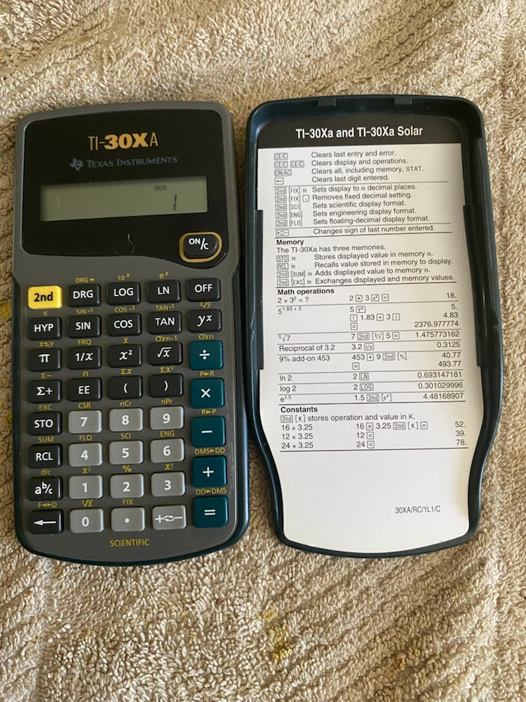 Texas Instruments TI-30XA Scientific Calculator