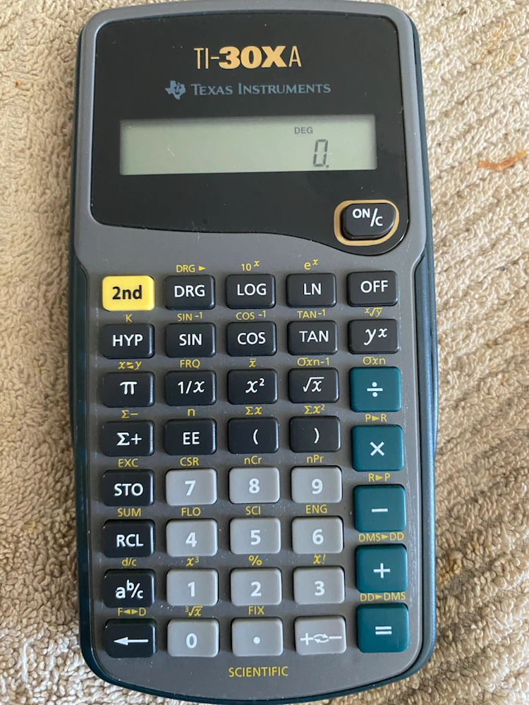 Texas Instruments TI-30XA Scientific Calculator - photo 2