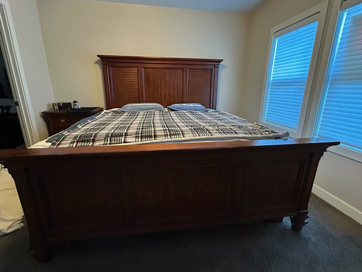 King Bedroom Set - Bed Frame + Matching Dresser