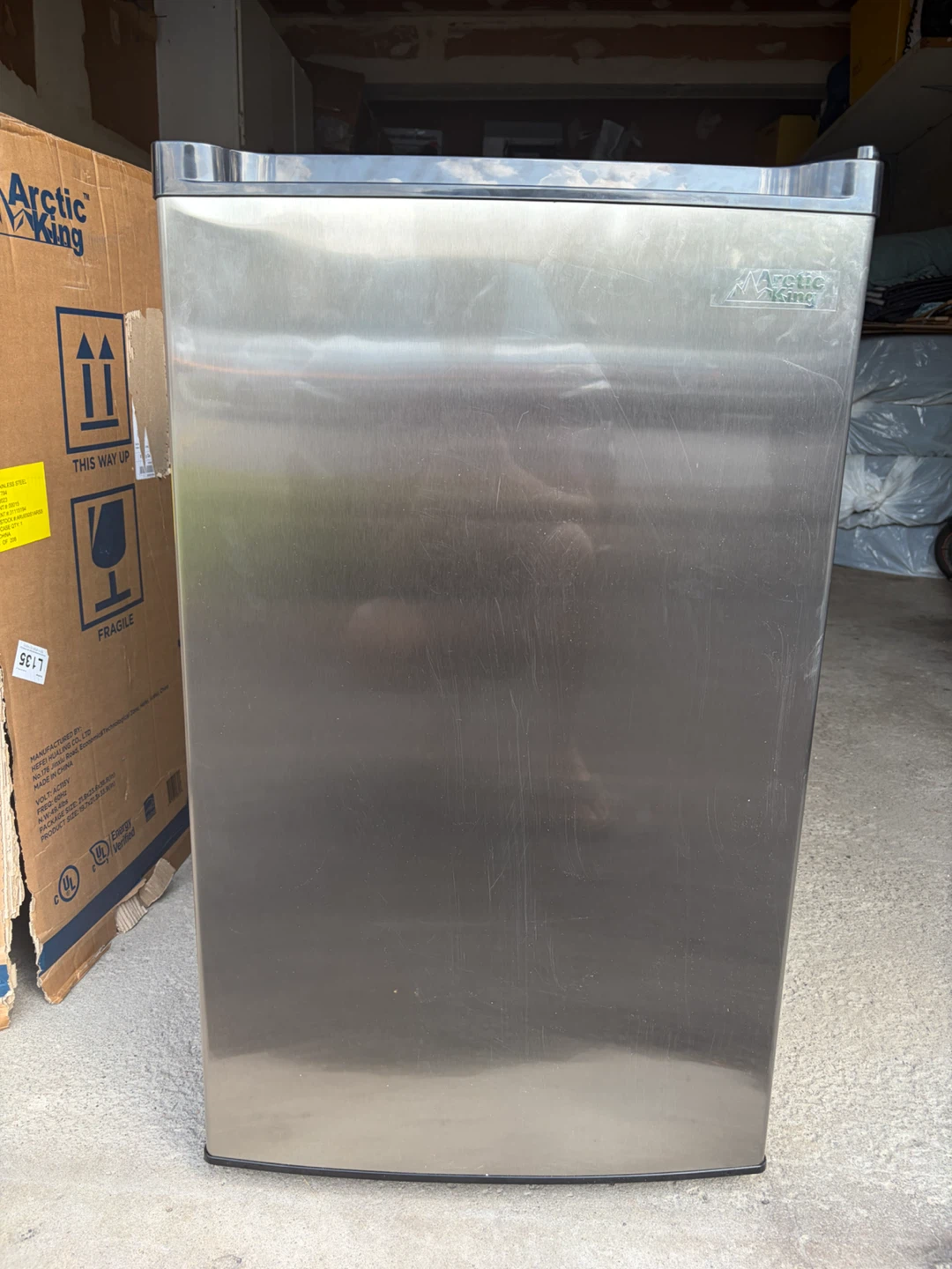 Arctic King Stainless Steel Mini Fridge - photo 3
