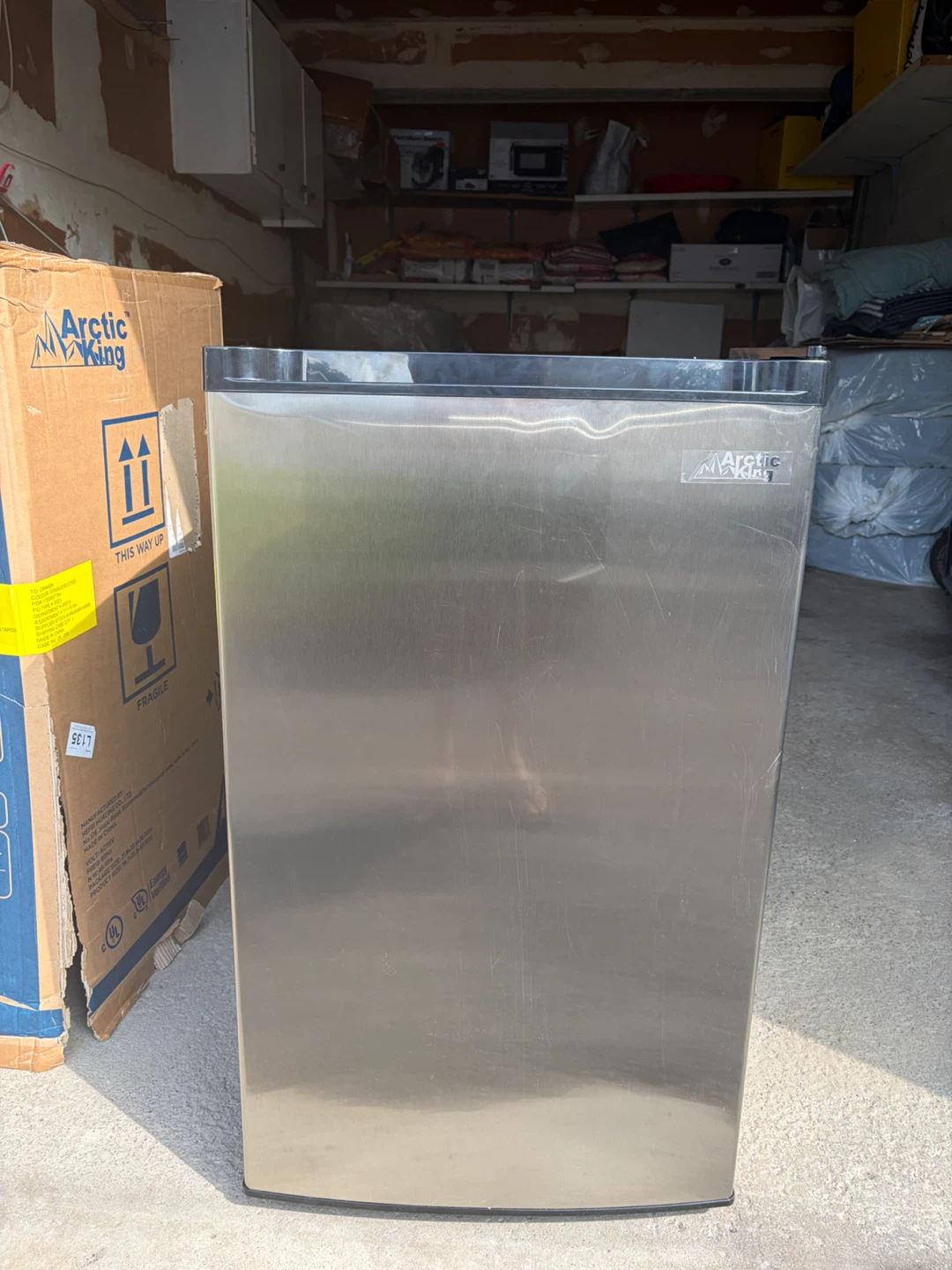 Arctic King Stainless Steel Mini Fridge - photo 4