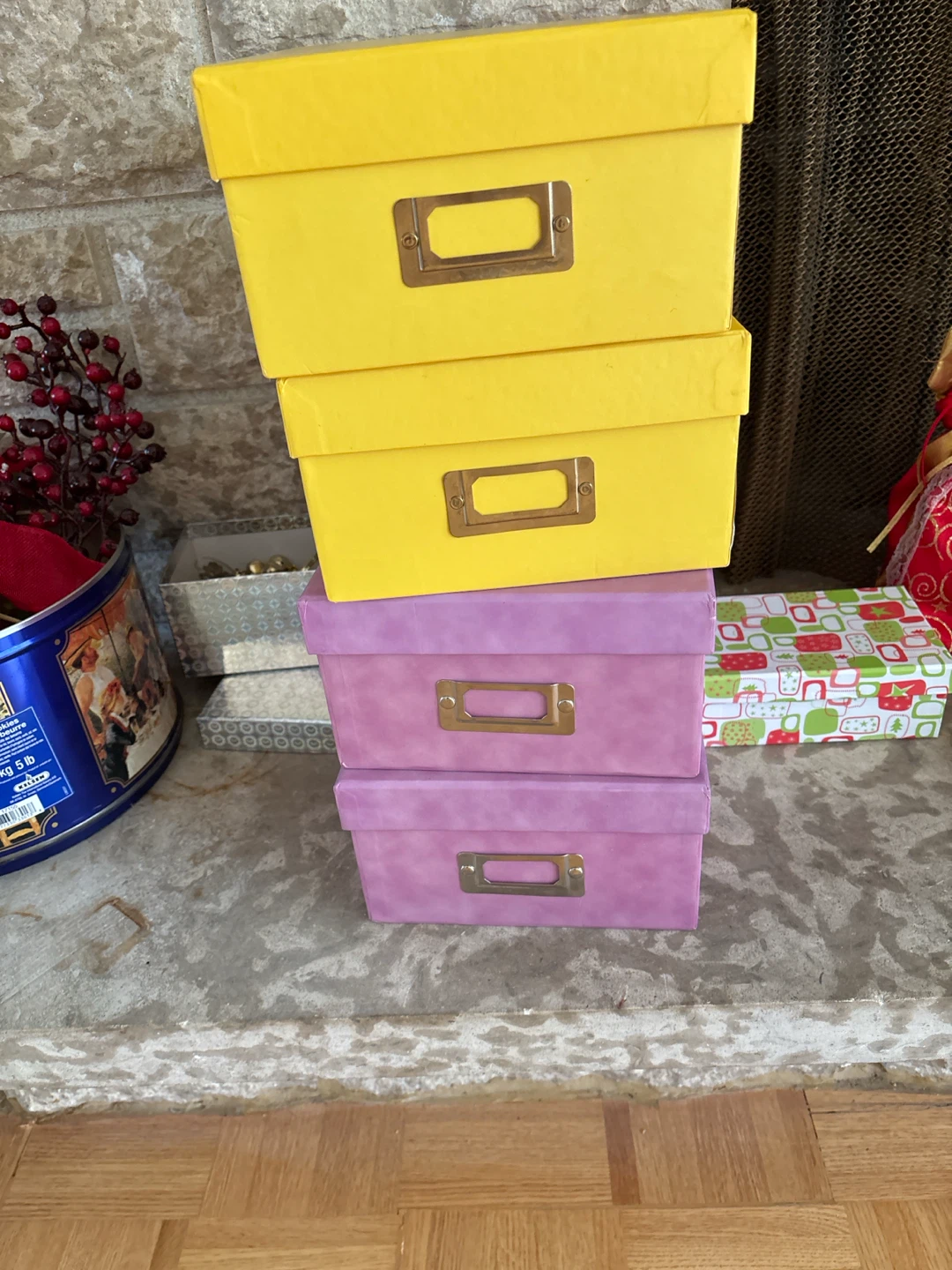 Stack of Storage Boxes