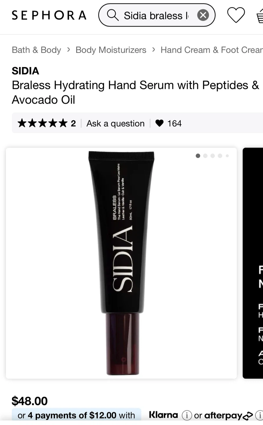 SIDIA Braless Hand Serum with Leather & Vanilla - photo 2