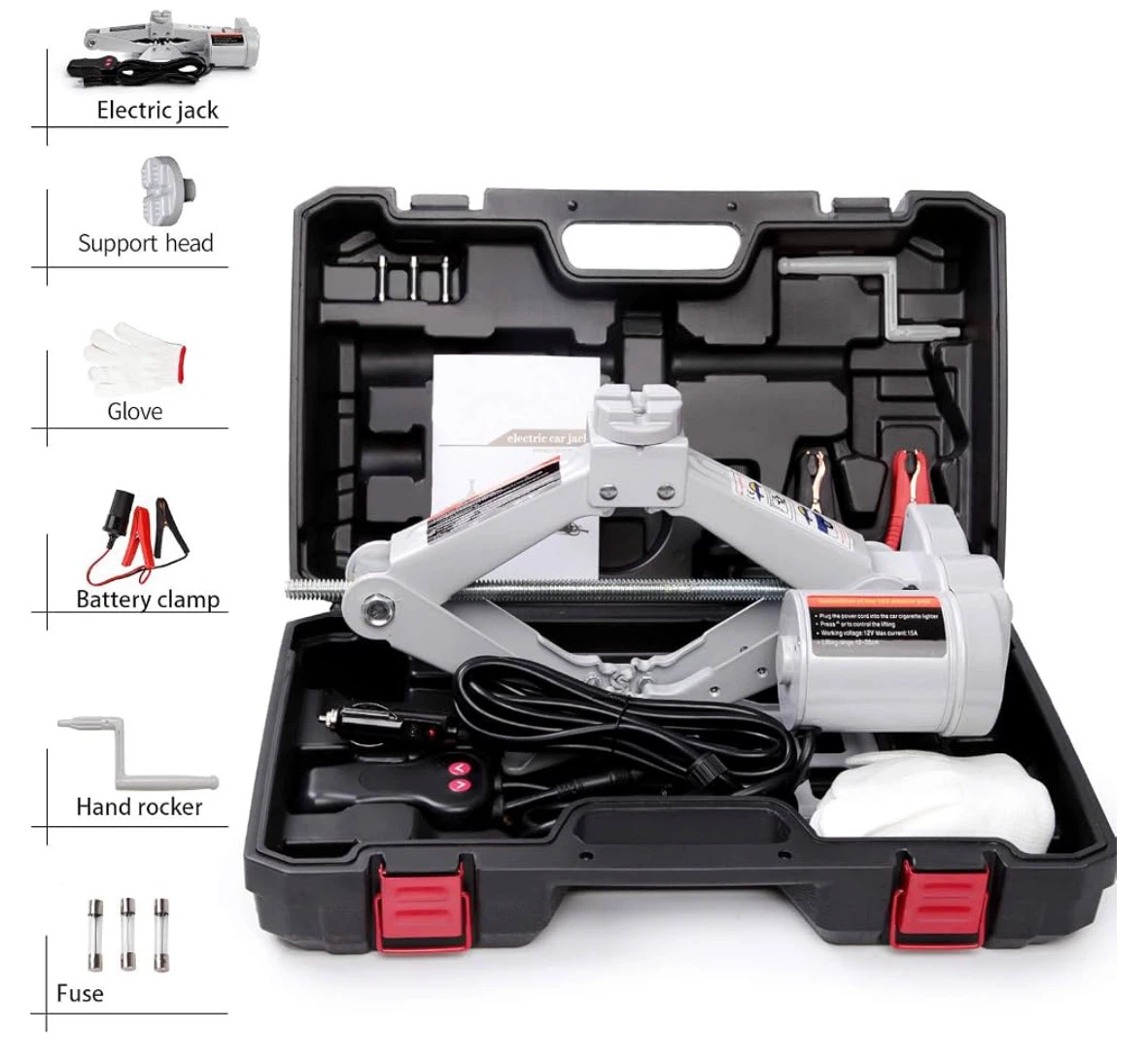 2 Ton 12V Electric Car Jack with Case