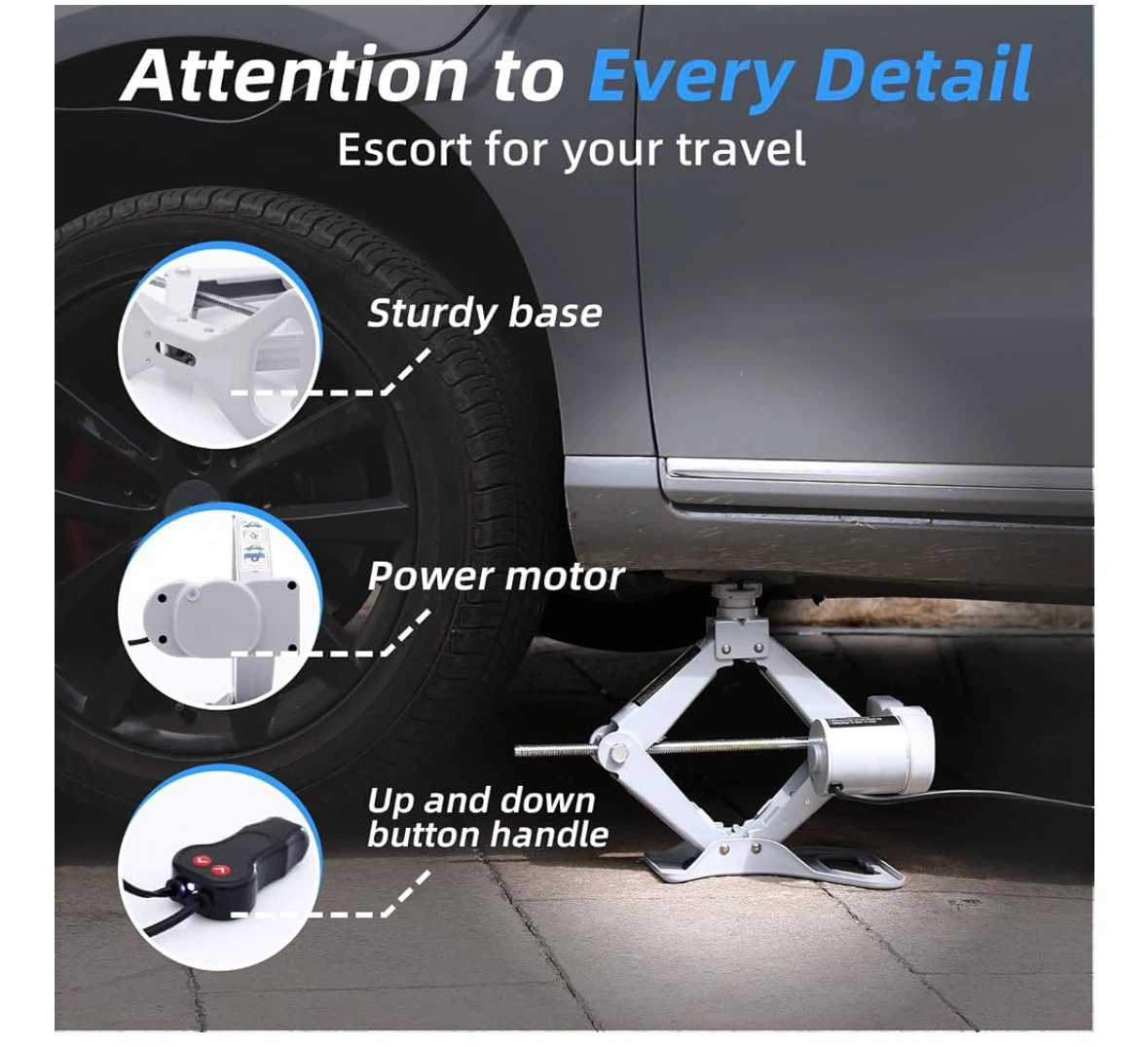 2 Ton 12V Electric Car Jack with Case - photo 3