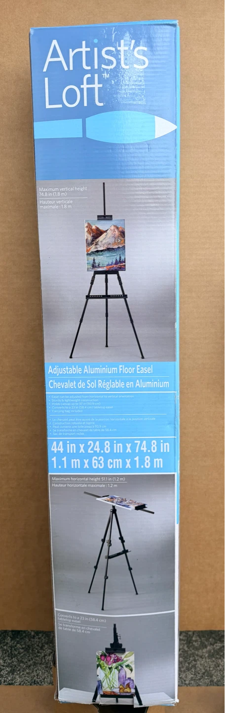 Artist's Loft Adjustable Aluminium Floor Easel