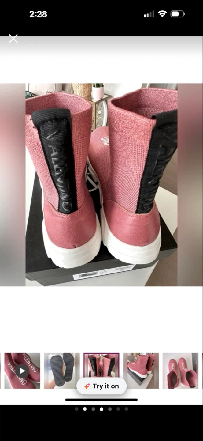 Valentino Shoes Pink Sock Boots - photo 2