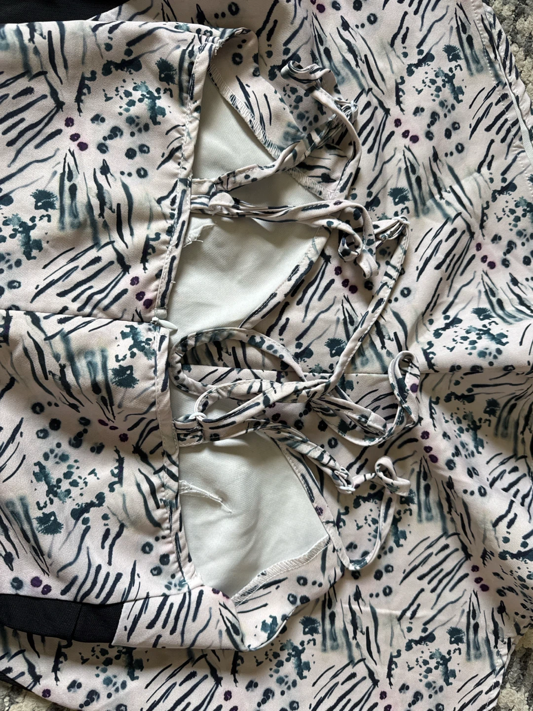 Womens Abstract Print Romper Size Small - photo 3