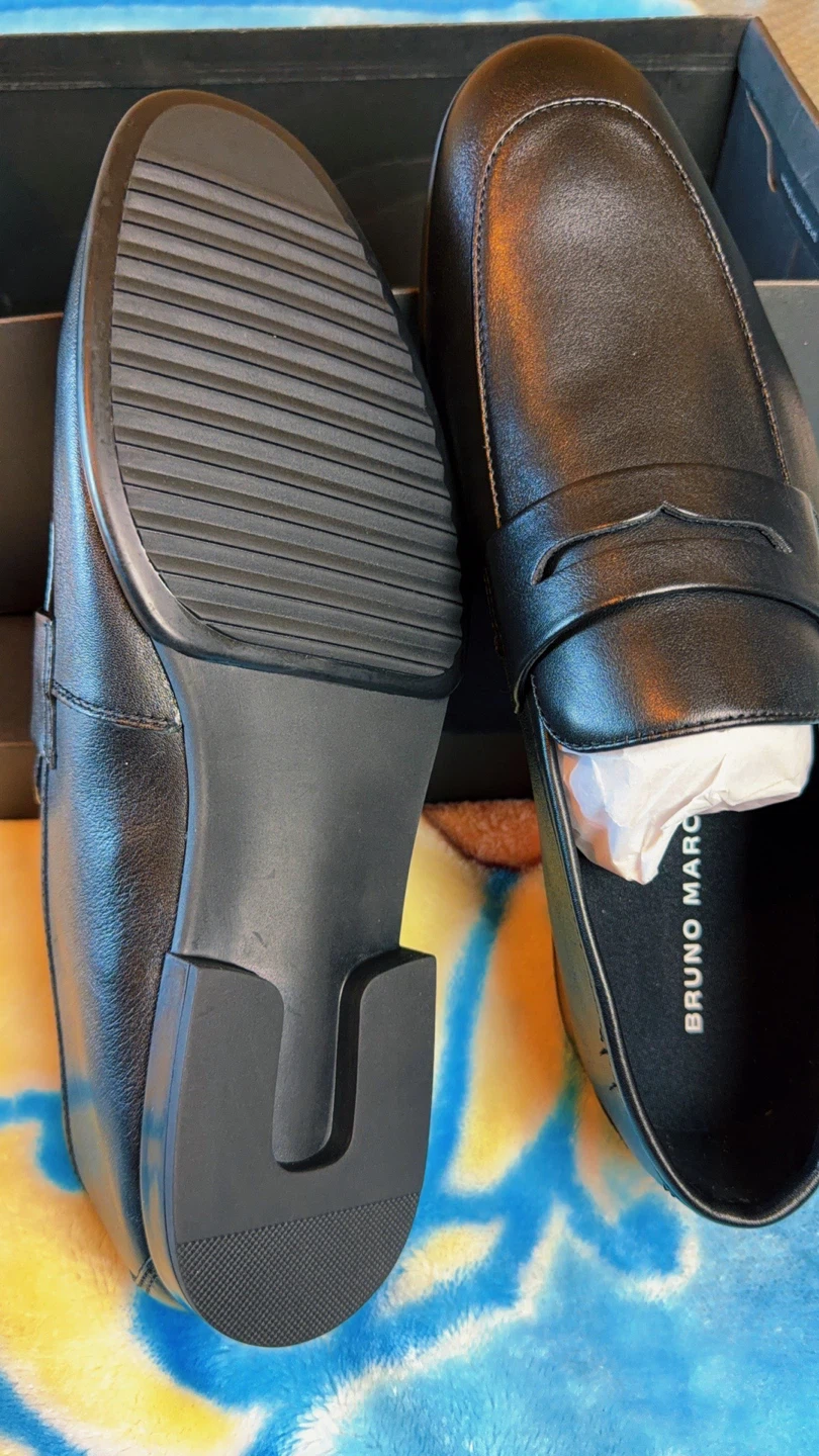 Bruno Marc Men's Black Loafers Size 9.5 - photo 2