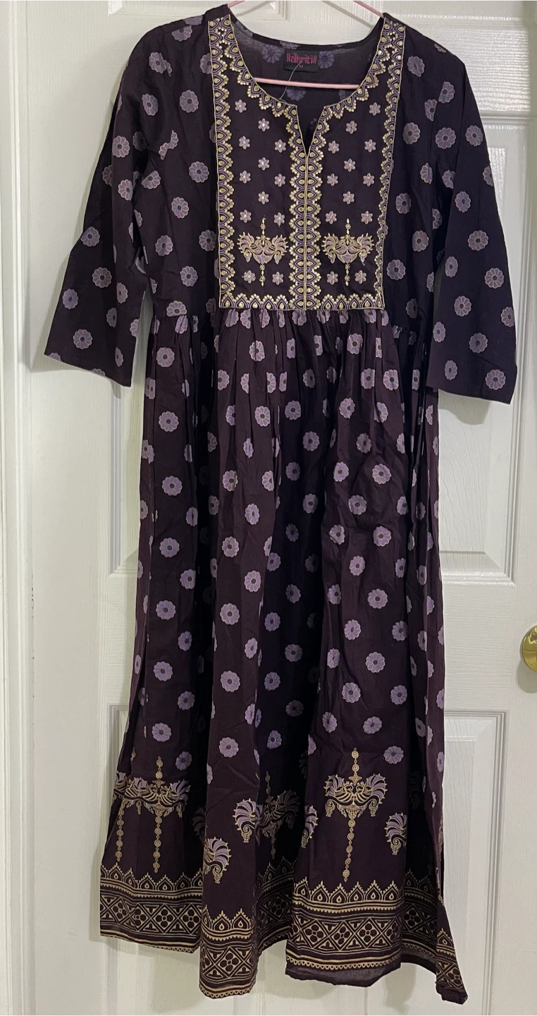 Purple long Maxi Dress Size M - photo 2