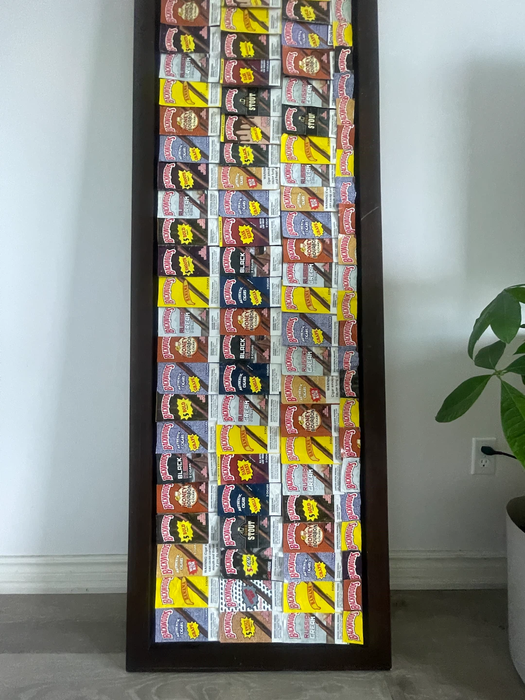 Handmade Backwoods Cigar Wrapper Mosaic Wall Art (Framed) - photo 2