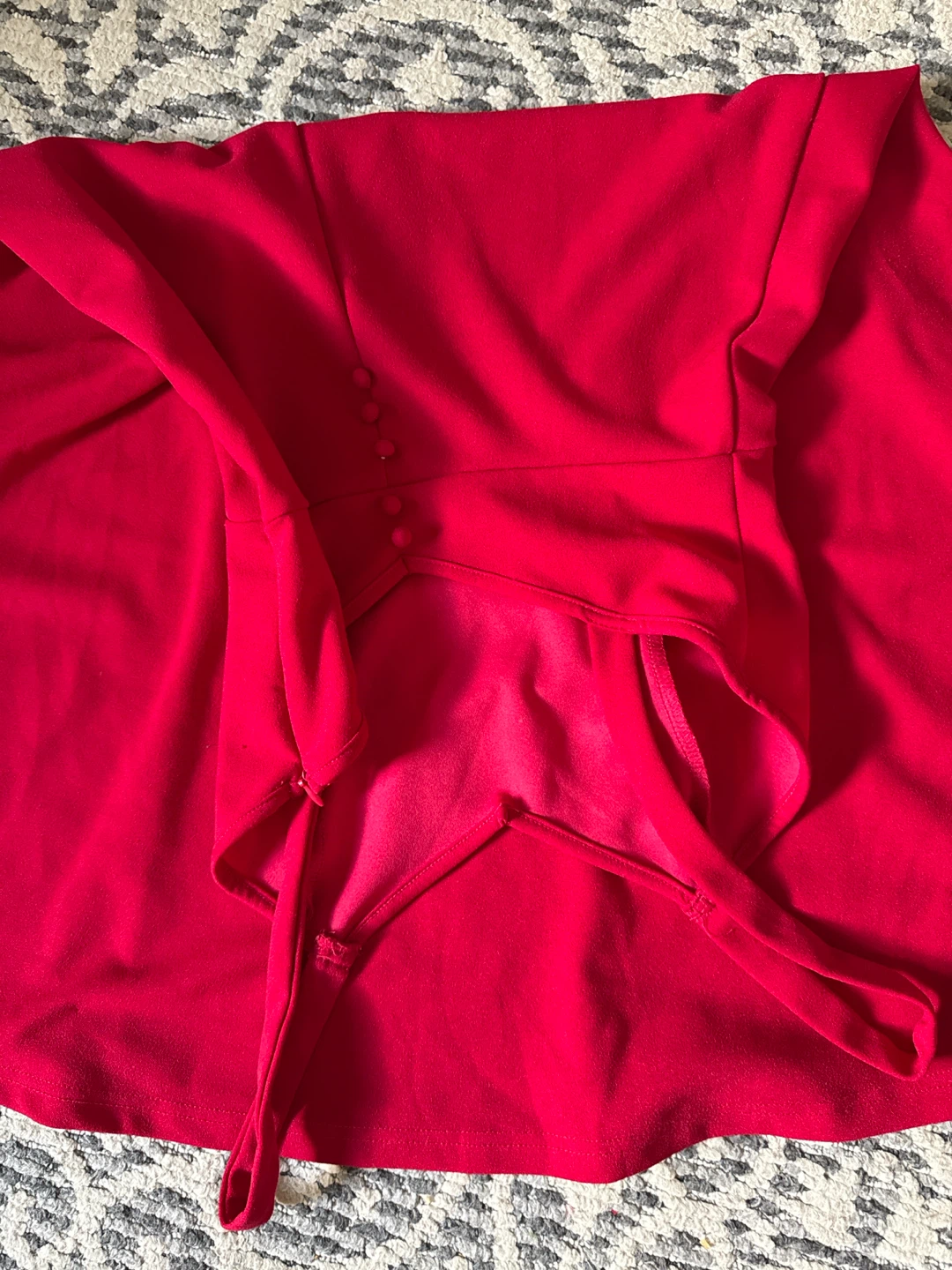 Red Spaghetti Strap Midi Dress Size Small - photo 3