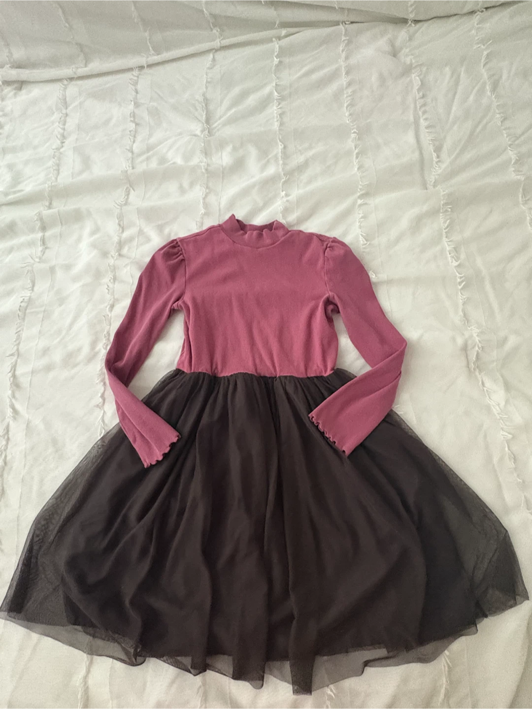 GAP Kids Pink Long Sleeve Tulle Dress