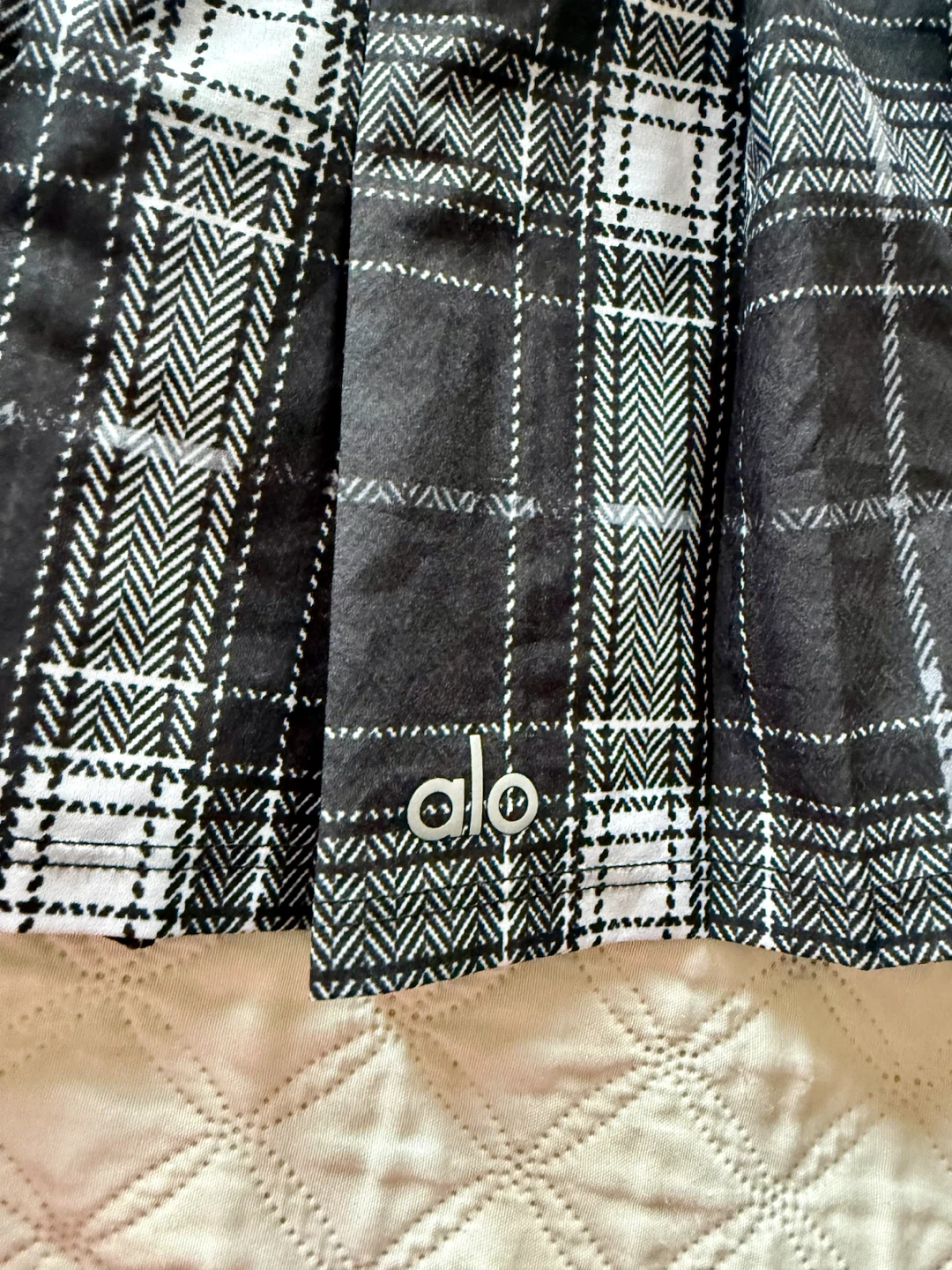 Alo Plaid Tennis Skirt with Shorts - photo 2