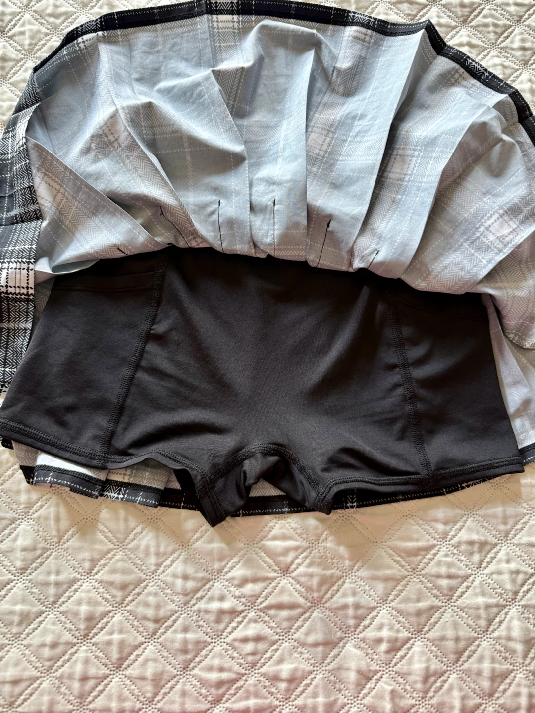 Alo Plaid Tennis Skirt with Shorts - photo 4