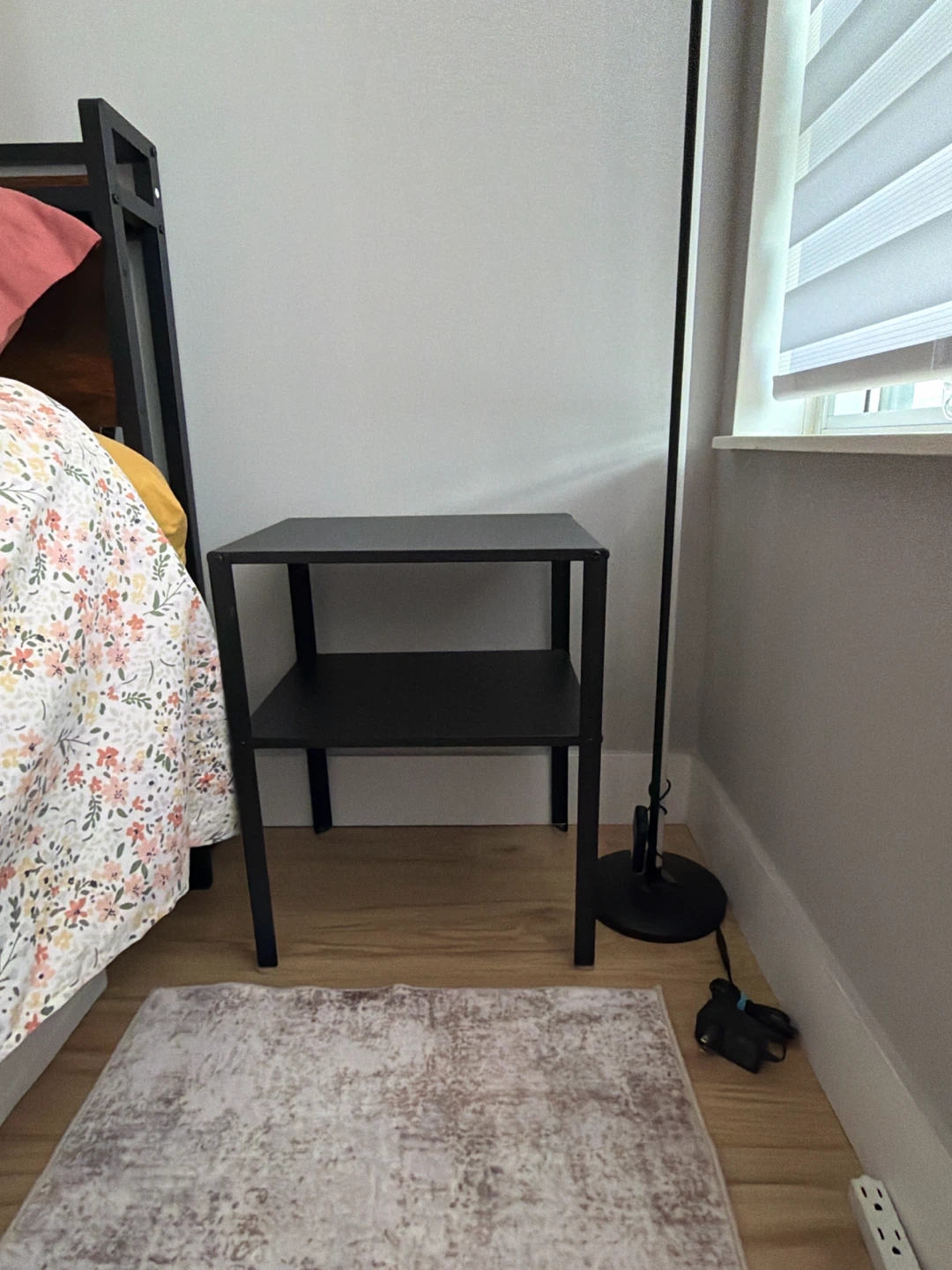 Black Two-Tiered End Table