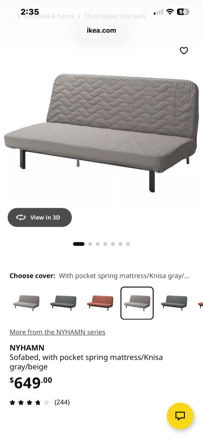 IKEA Sofa Bed - photo 2