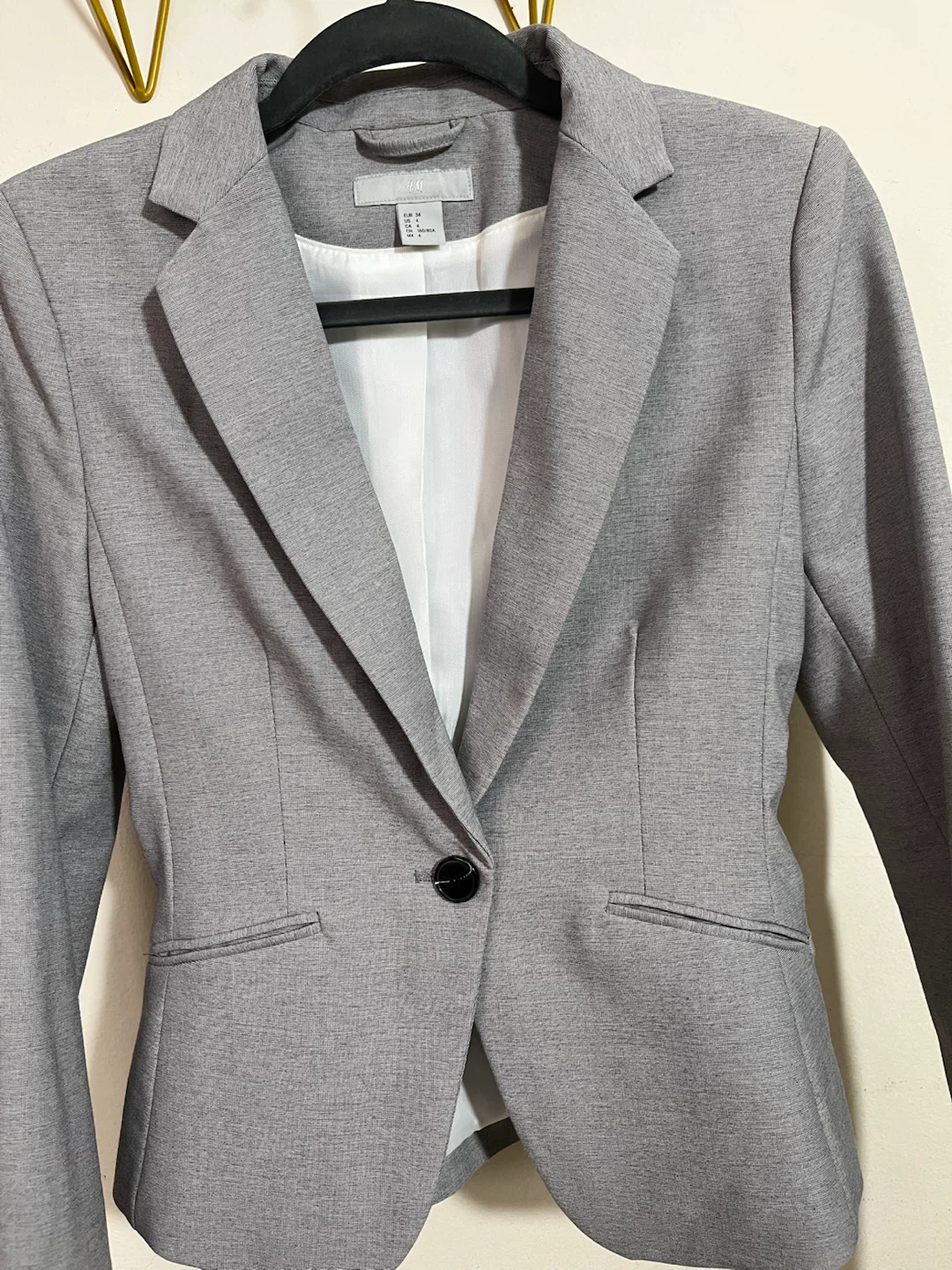 H&M Gray Blazer Jacket - photo 2