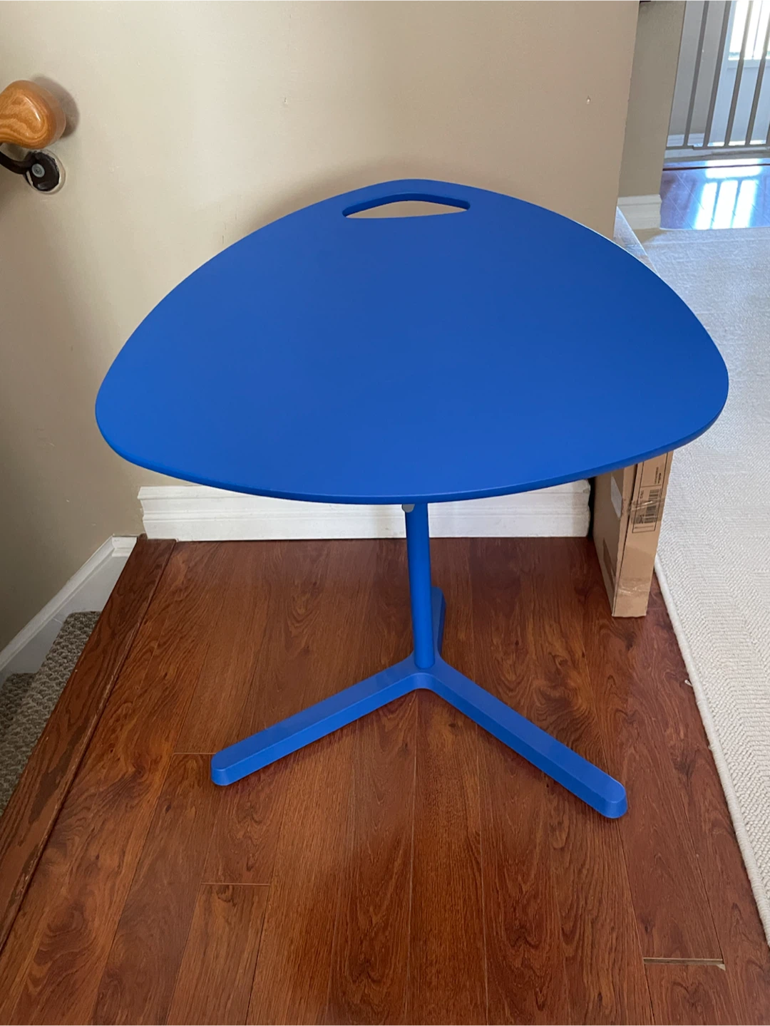 Blue Adjustable Standing Desk Table