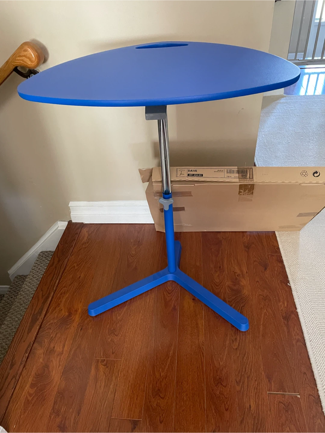 Blue Adjustable Standing Desk Table - photo 3