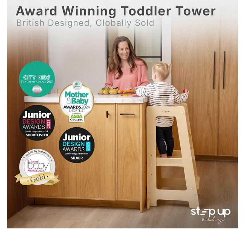 New Stepup Baby Toddler Helper Step Stool - Adjustable Height - photo 4