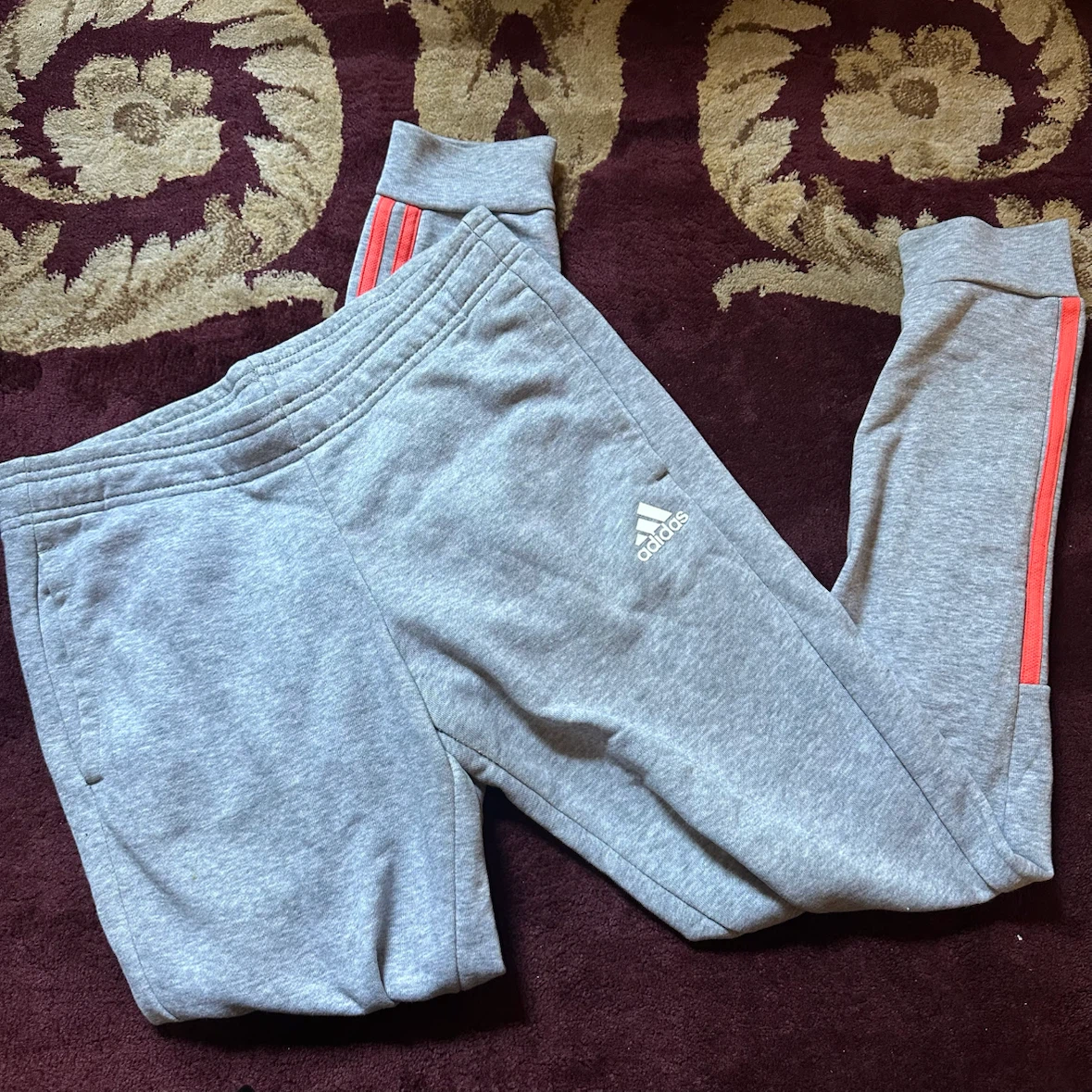 Adidas Grey Joggers size small