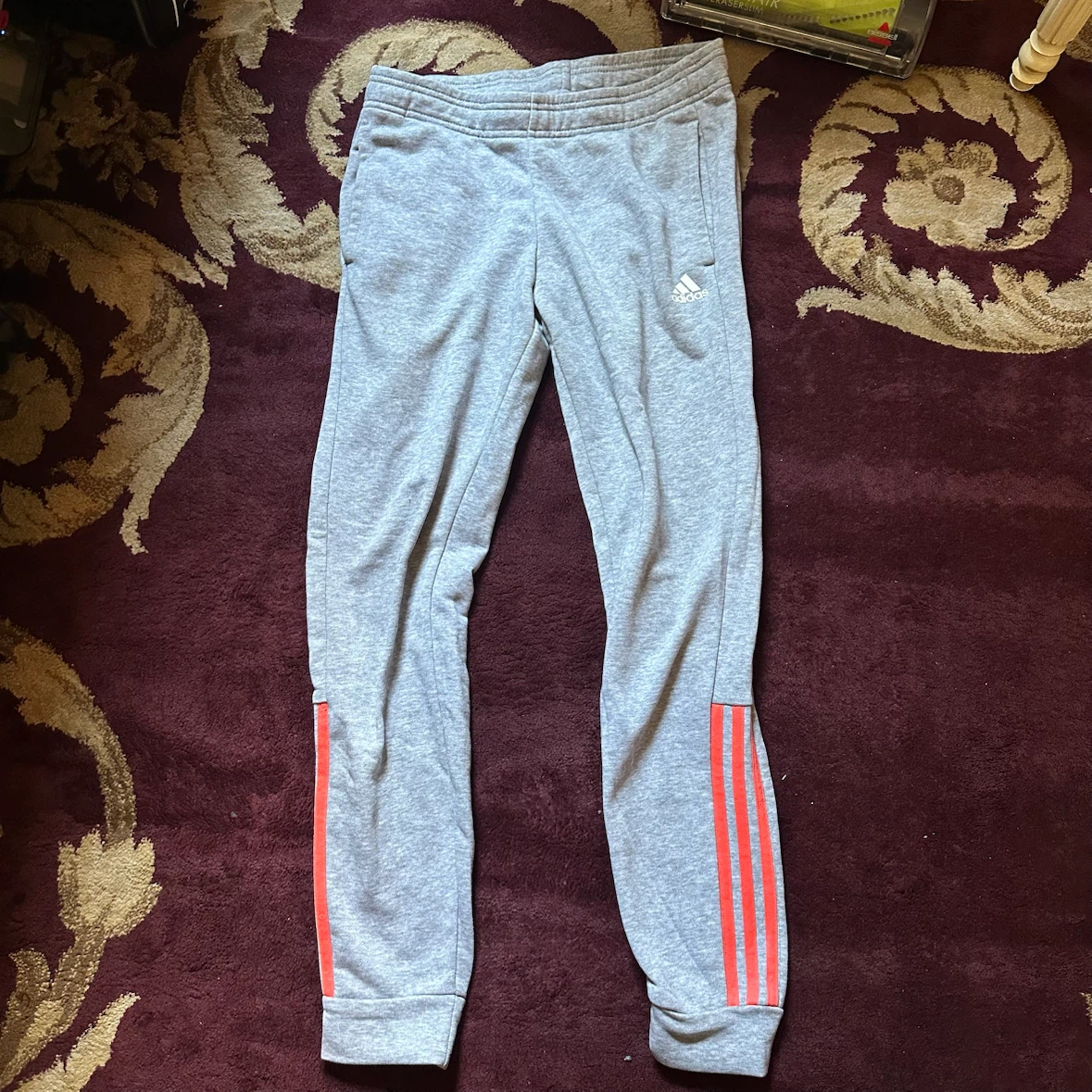 Adidas Grey Joggers size small - photo 2