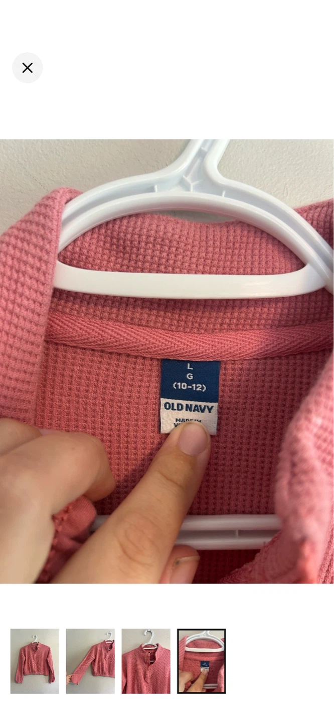Old Navy Pink Quarter Zip Ribbed Sweater - photo 4