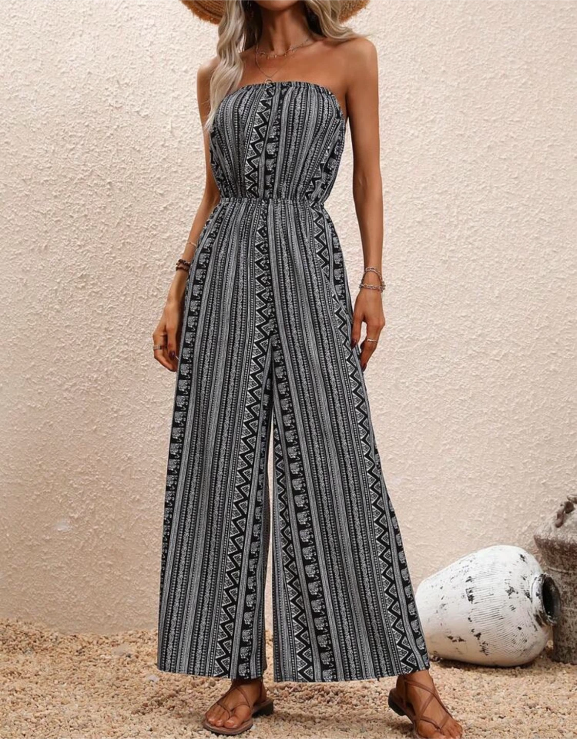 Women's Strapless Jumpsuit Size Small - photo 2