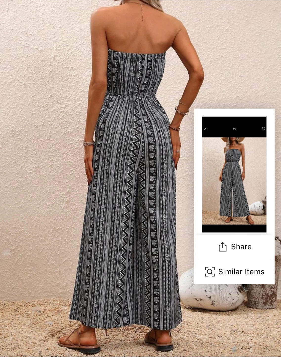 Women's Strapless Jumpsuit Size Small - photo 3