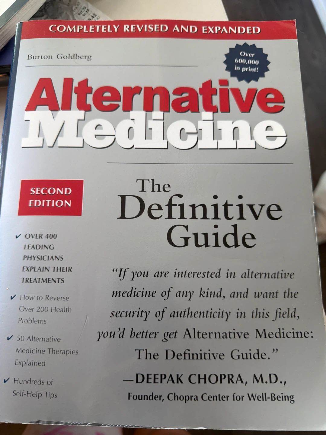 Alternative Medicine: The Definitive Guide Book