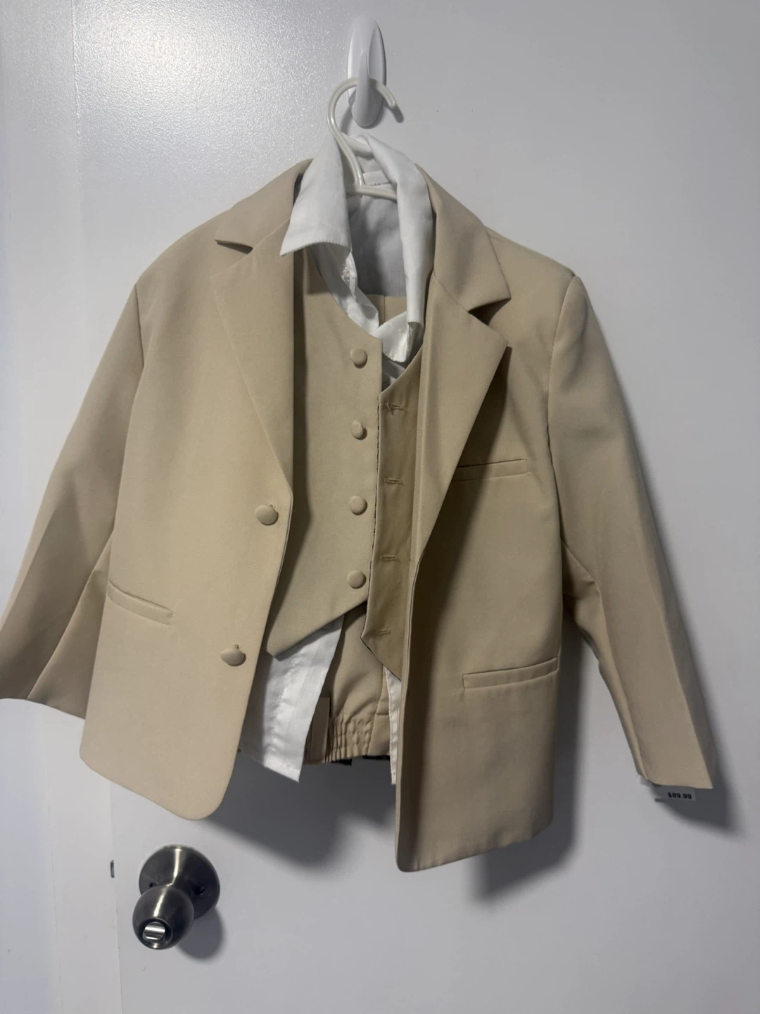 Boys' Beige Suit Set