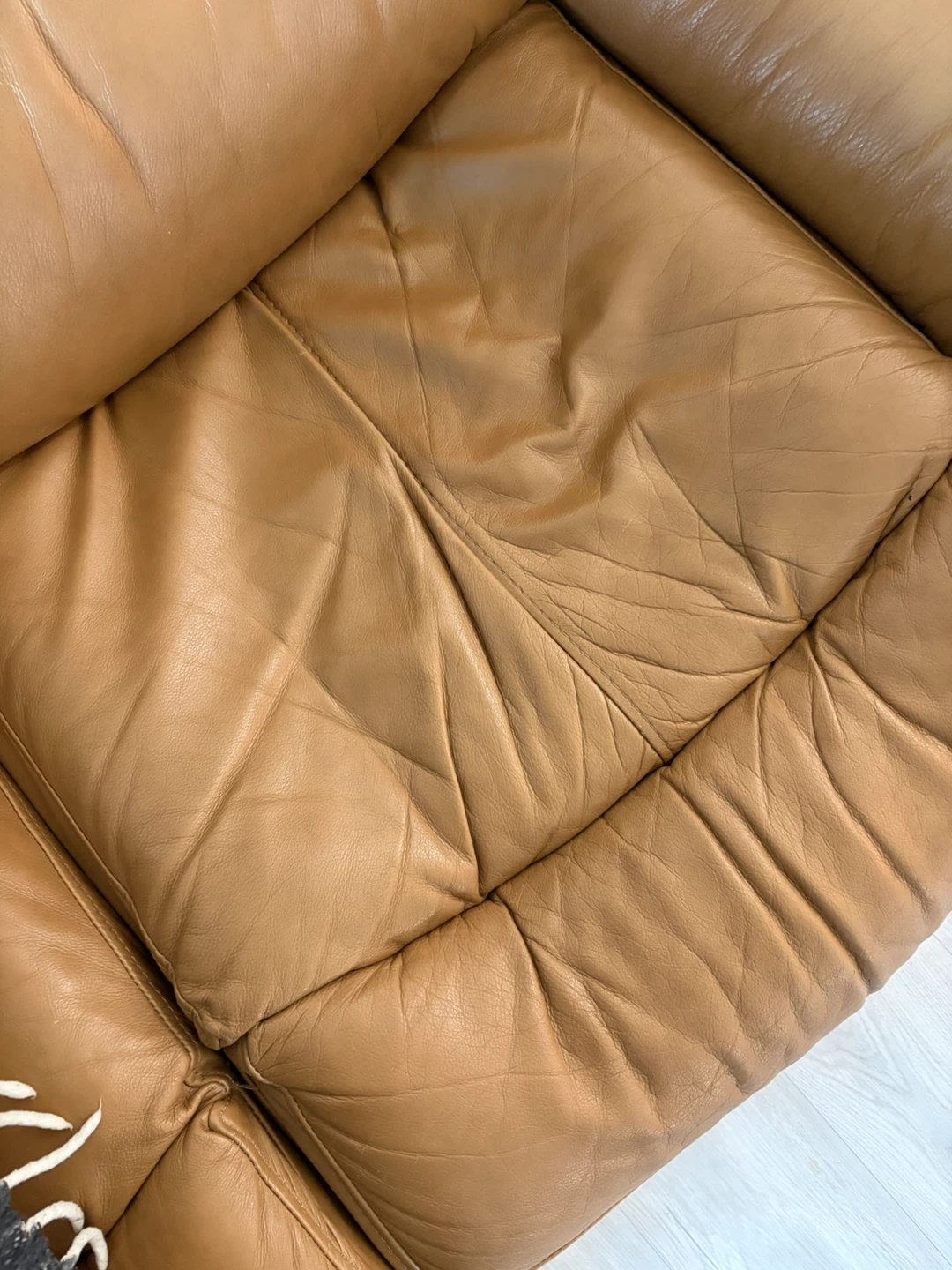 Leather Reclining Sofa - photo 5