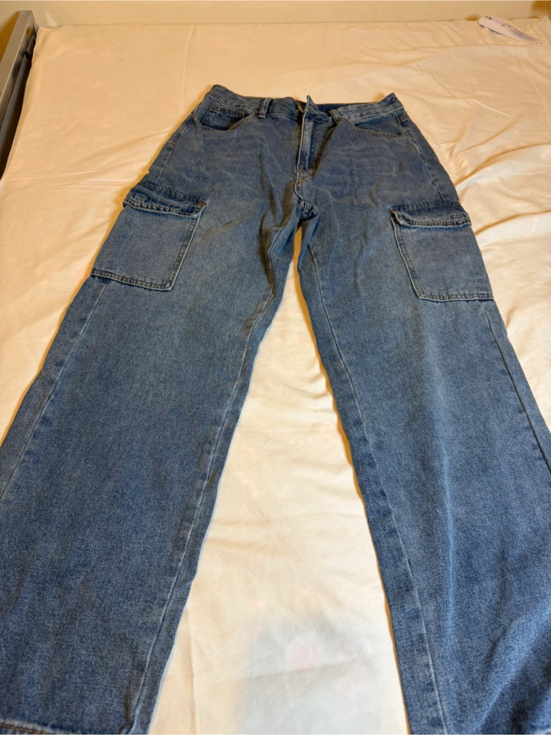 Blue Cargo Jeans Size M