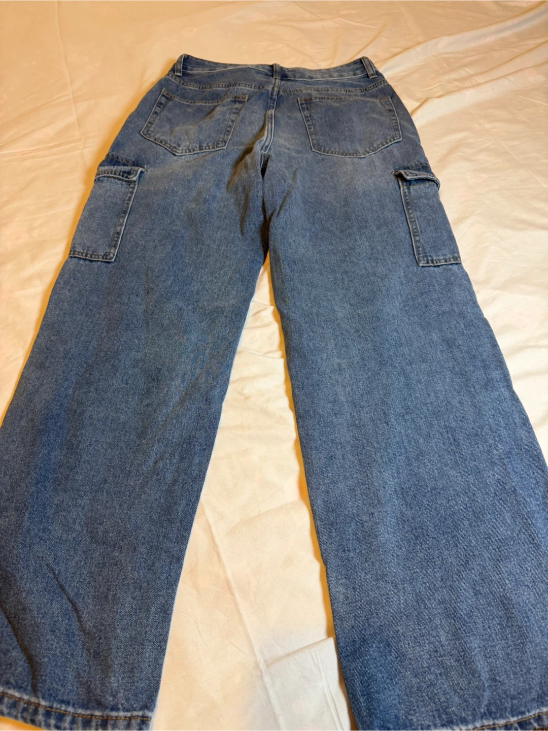 Blue Cargo Jeans Size M - photo 2