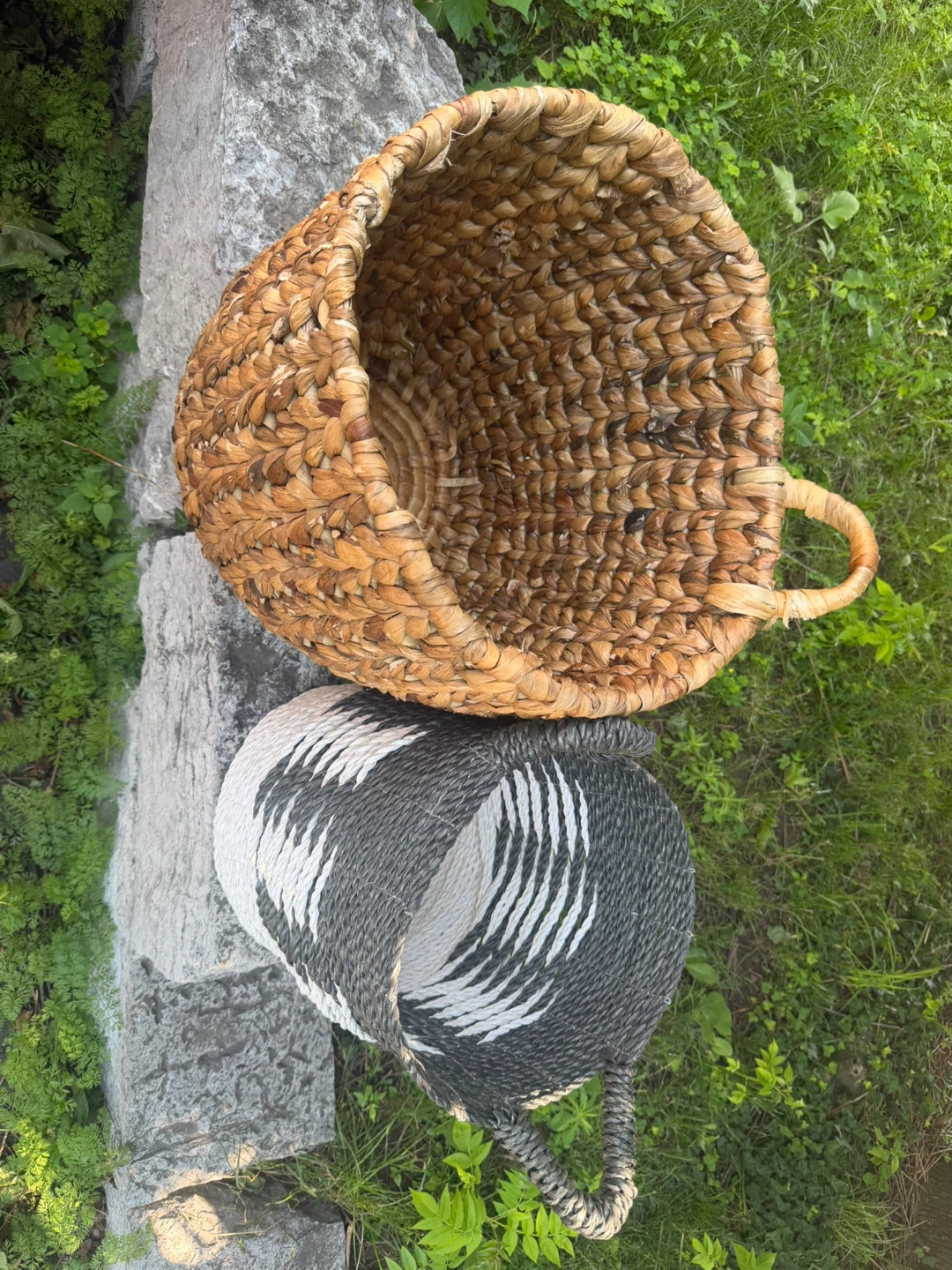 Woven Baskets with Handles