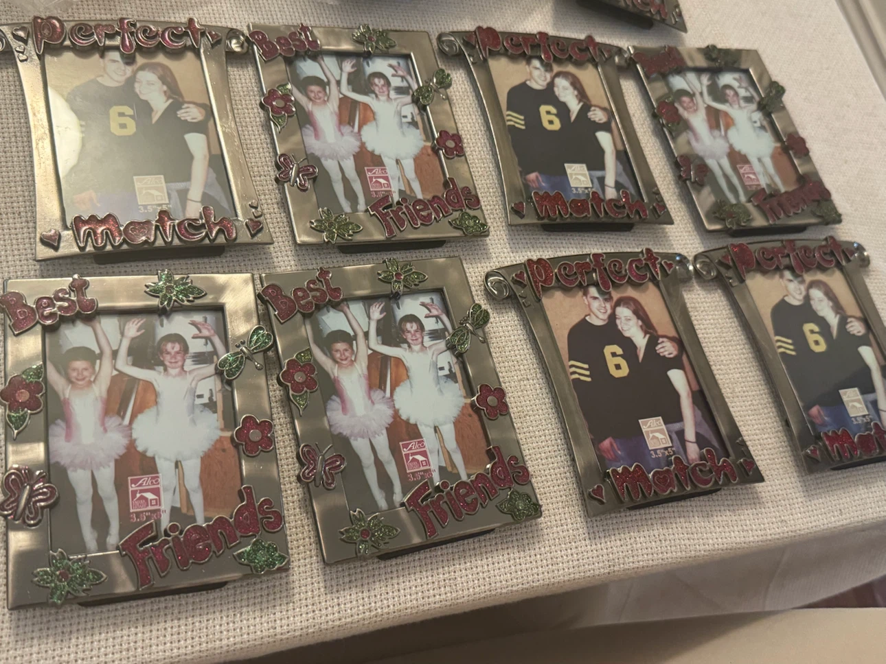 12 Alco Home Photo Frames "Perfect Match" "Best Friends"